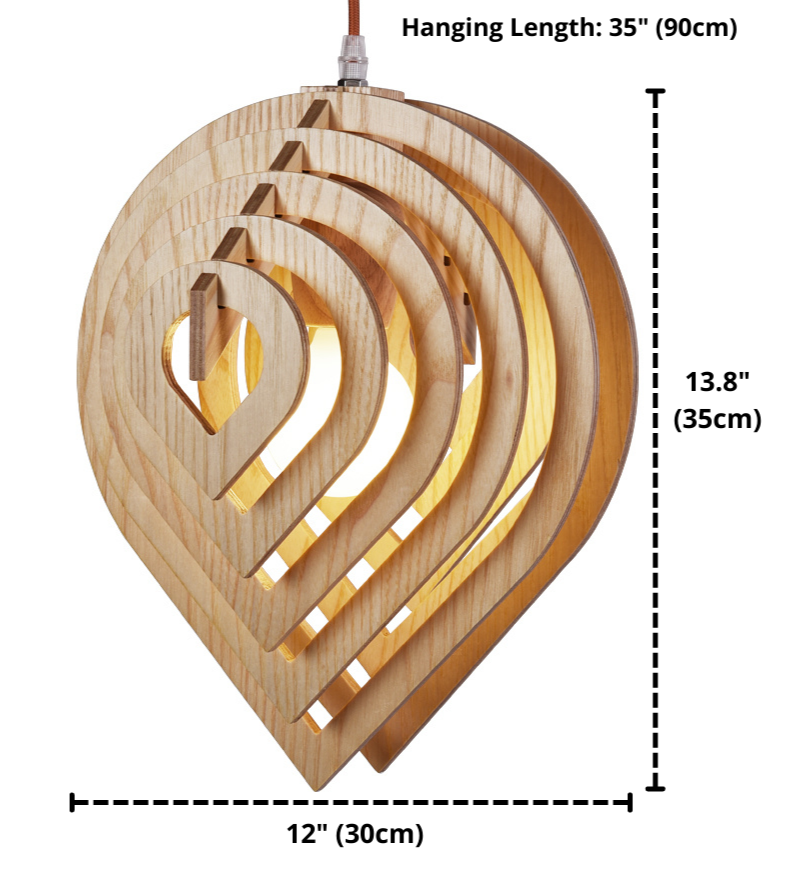 Harper - Moderne Holz-Pendelleuchte