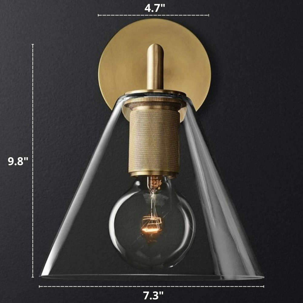 Designer Kupfer- & Glas-Wandlampen