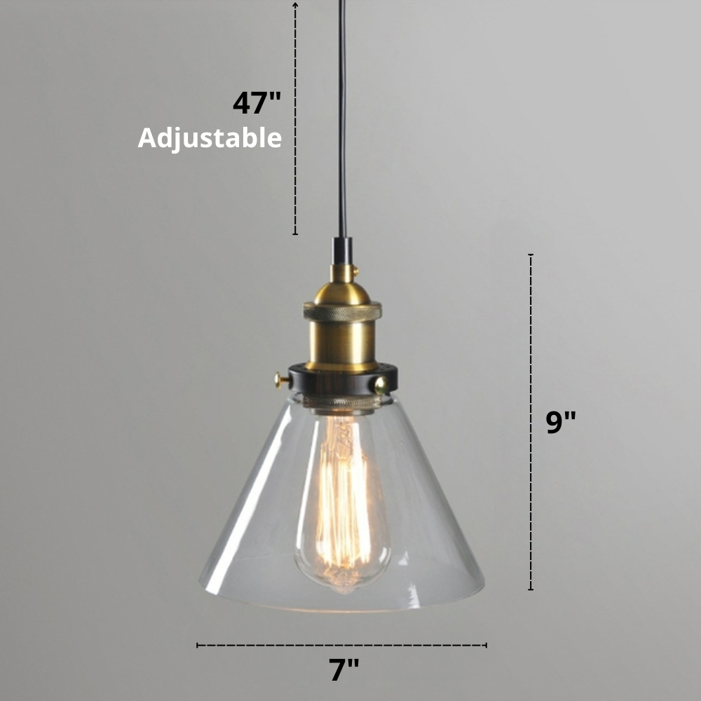 Rustikale Glaspendelleuchten