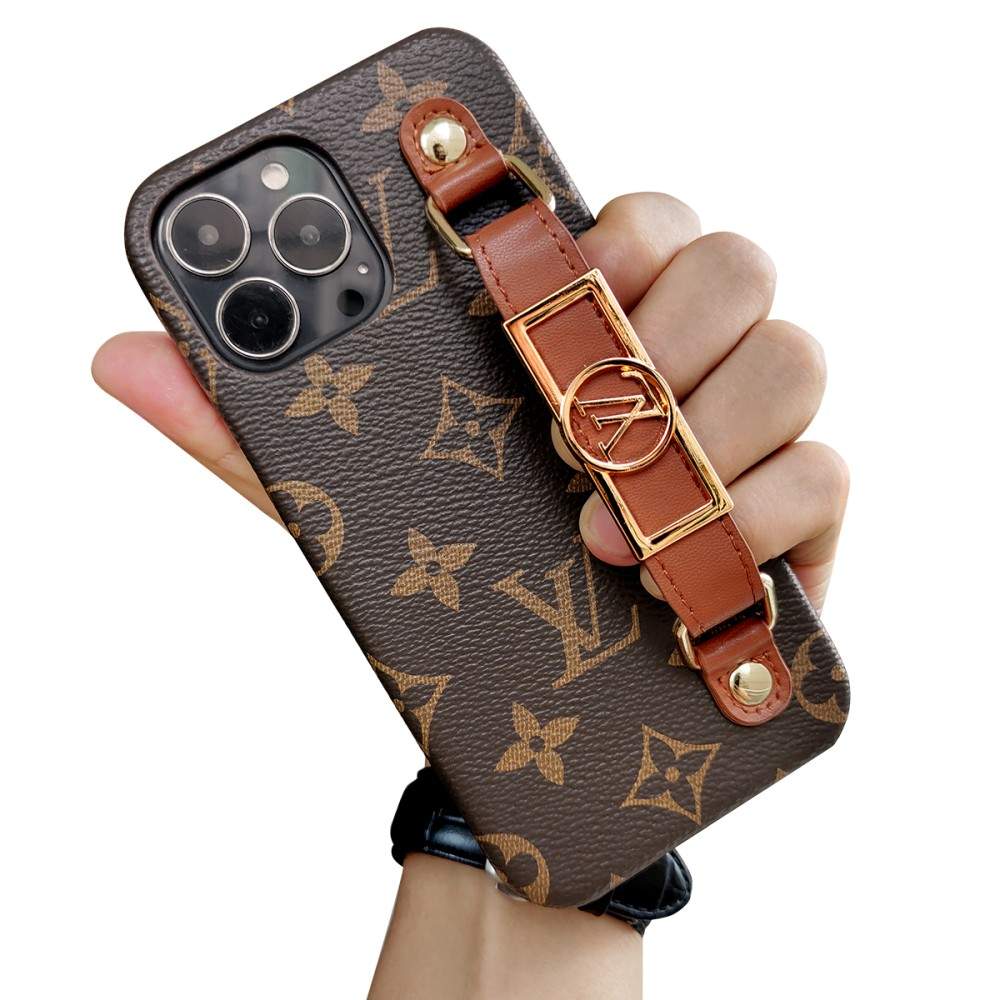 LUXURY LEATHER WRIST BAND IPHONE CASE