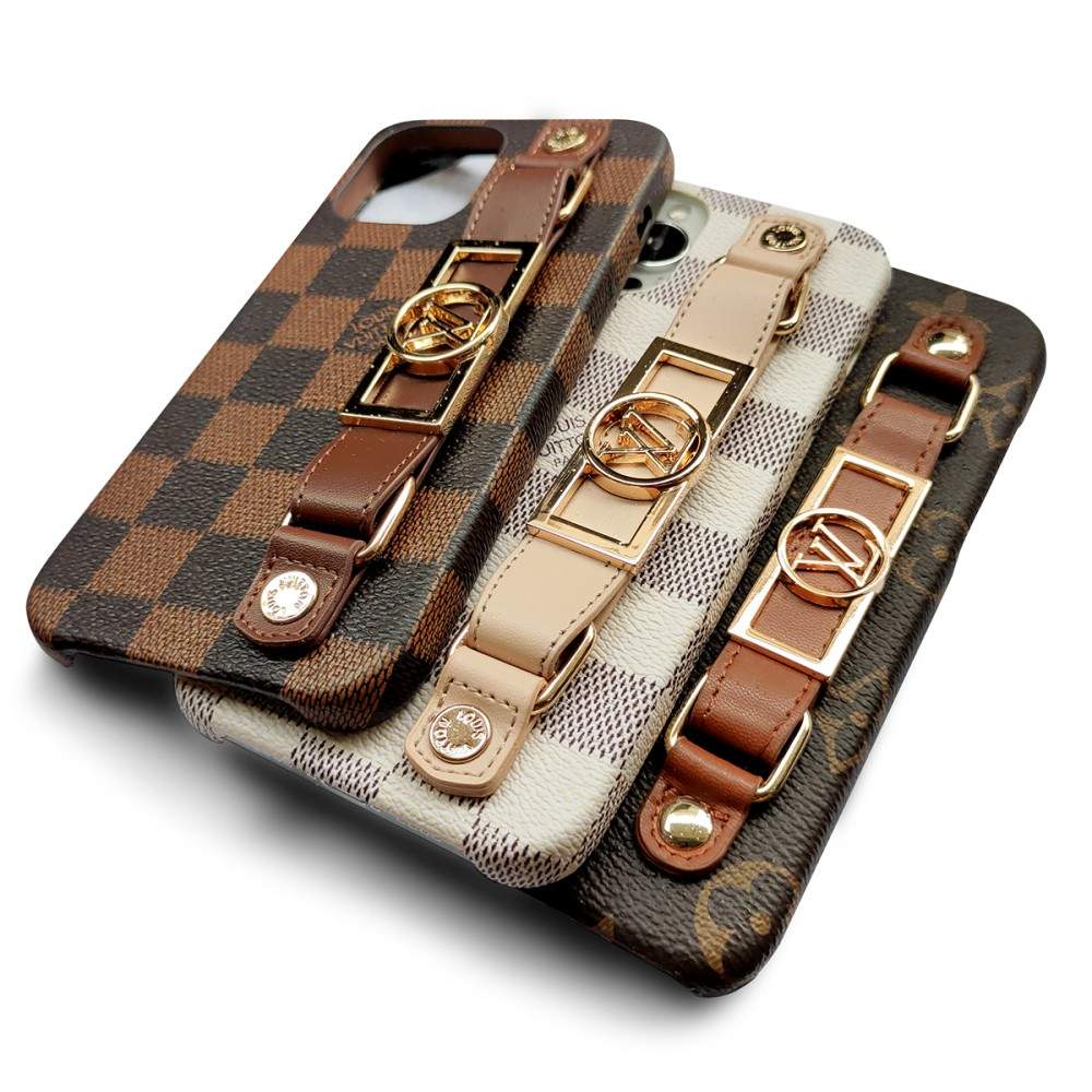 LUXURY LEATHER WRIST BAND IPHONE CASE
