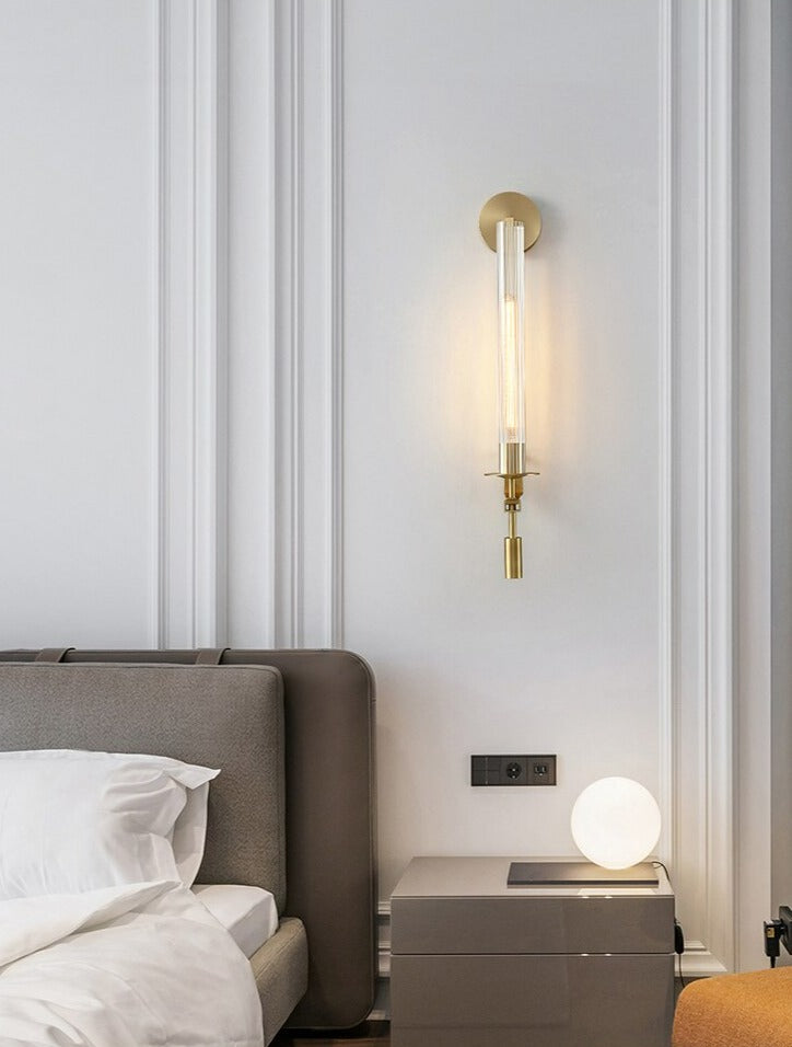 Sarika - Moderne Fluted Glass Wandlampe