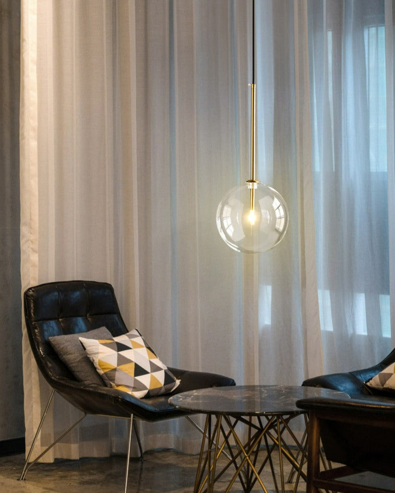 Minimalistische Moderne Glas-Globus-Pendelleuchten