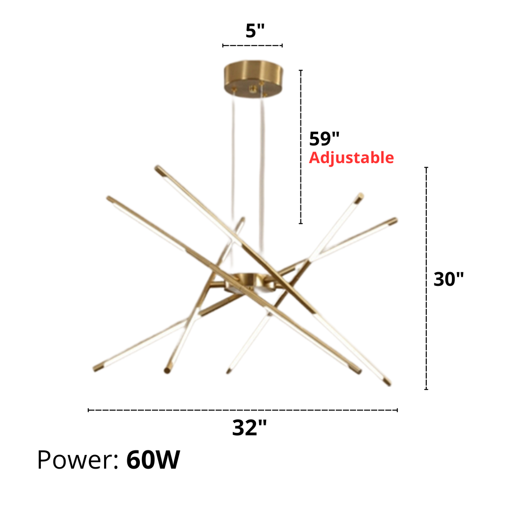 Ansley - Moderner LED-Kronleuchter