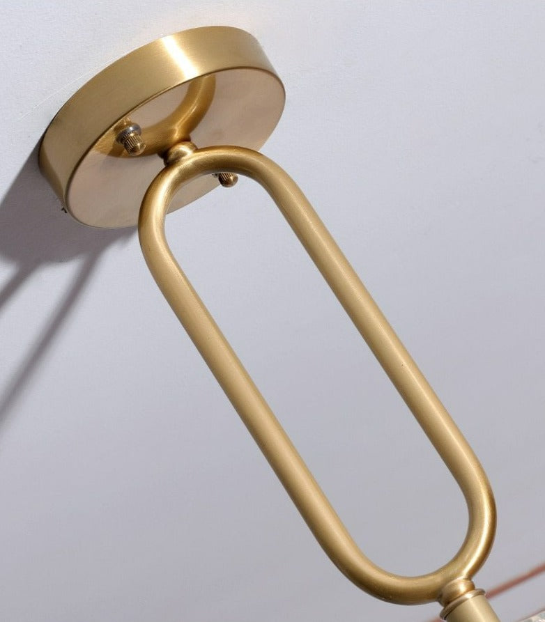 Moderne Glas-Kristall-Deckenleuchte