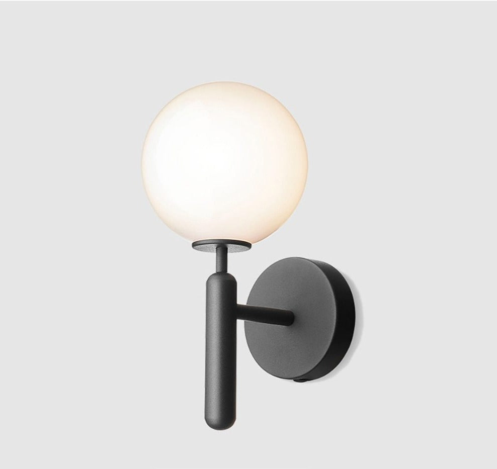 Moderne Glas-Globus Wandleuchte