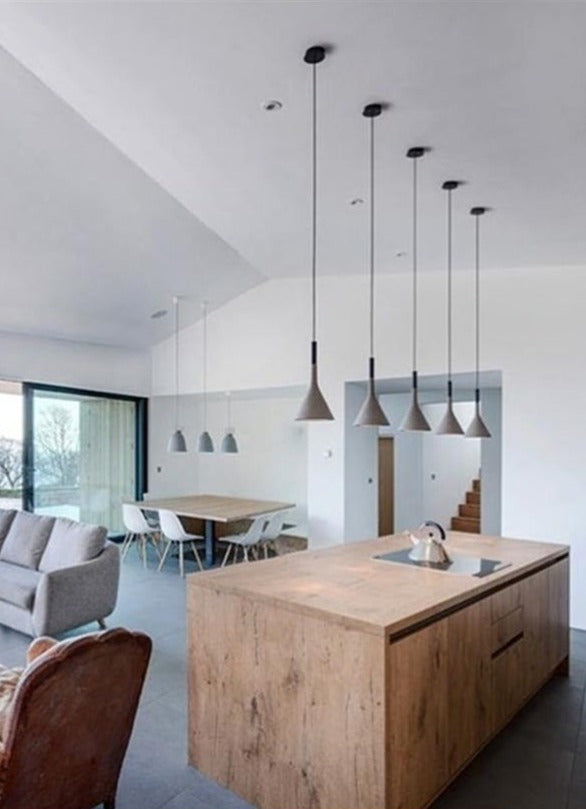 Handgefertigte Beton Pendelleuchte