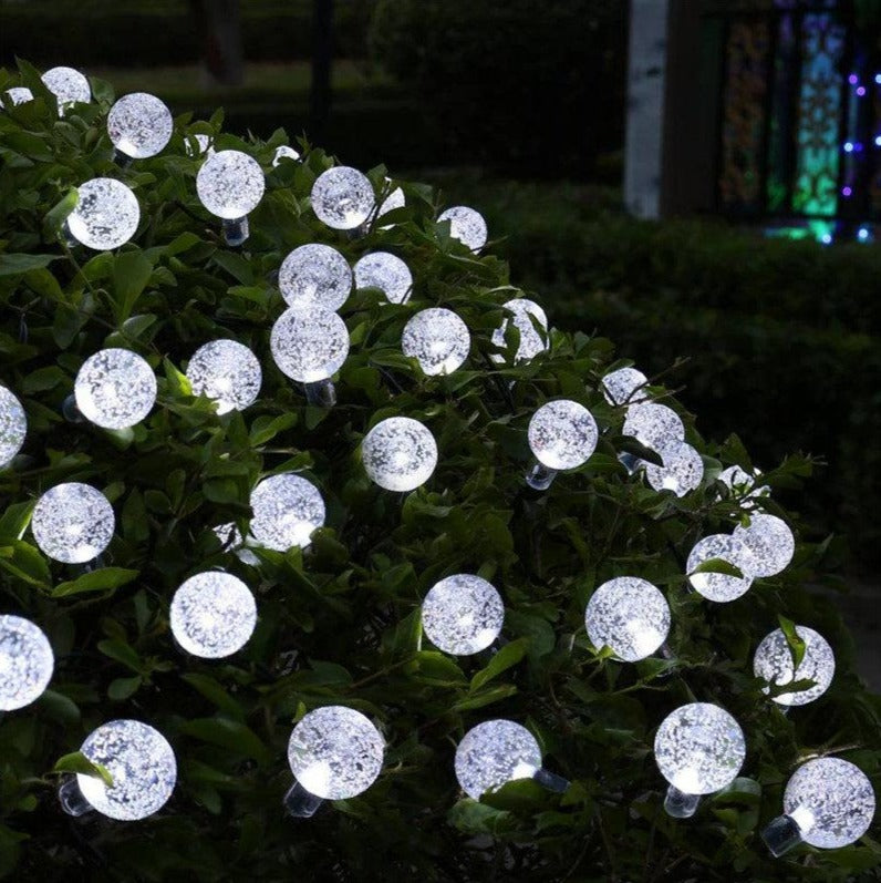 Solarbetriebene LED-Globus-Lichterketten