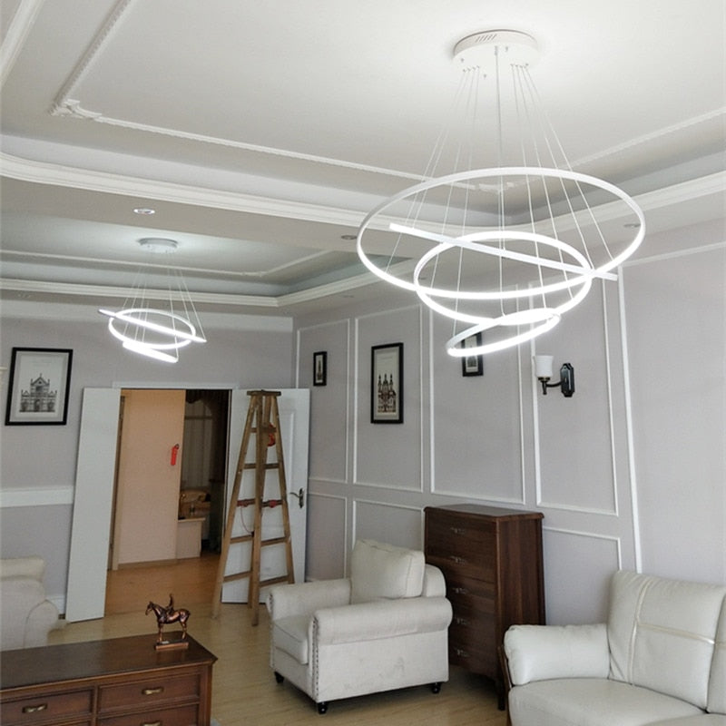 Moderner LED-Ring-Kronleuchter