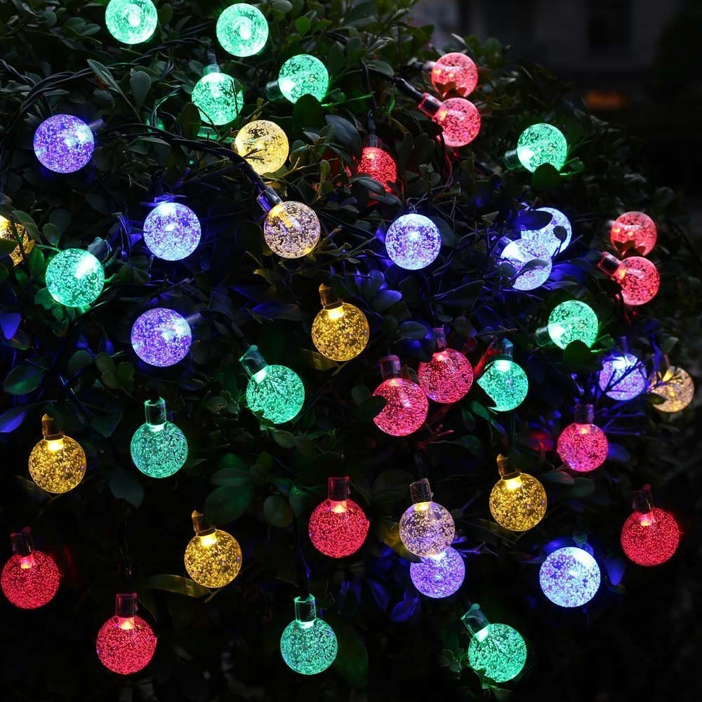 Bunte Solarbetriebene LED Globus Lichterketten