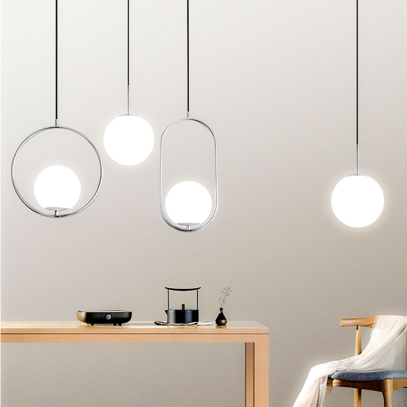Nordic Frosted Glass Pendelleuchten