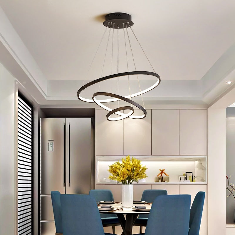 Moderner LED-Ring-Kronleuchter
