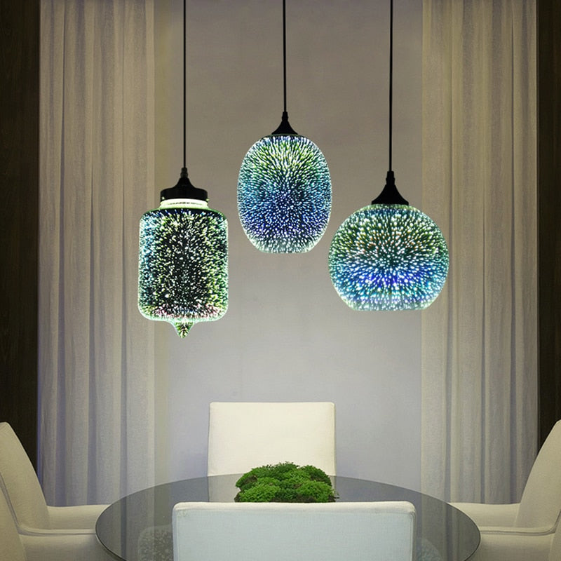 Nebula - Moderne Nordische Glas-Pendelleuchte