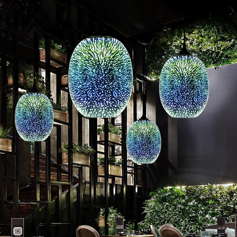 Nebula - Moderne Nordische Glas-Pendelleuchte