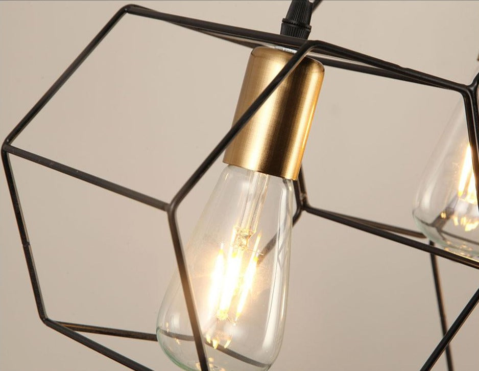 Vintage Schmiedeeisen-Rahmen-Lichtleuchte