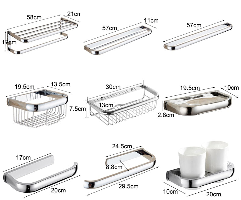 Klassisches Badezimmer-Hardware-Set