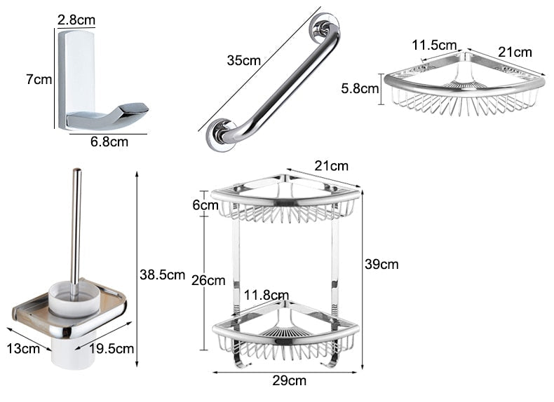Klassisches Badezimmer-Hardware-Set