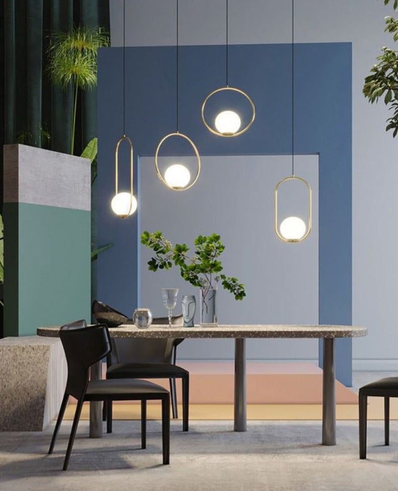 Nordic Frosted Glass Pendelleuchten