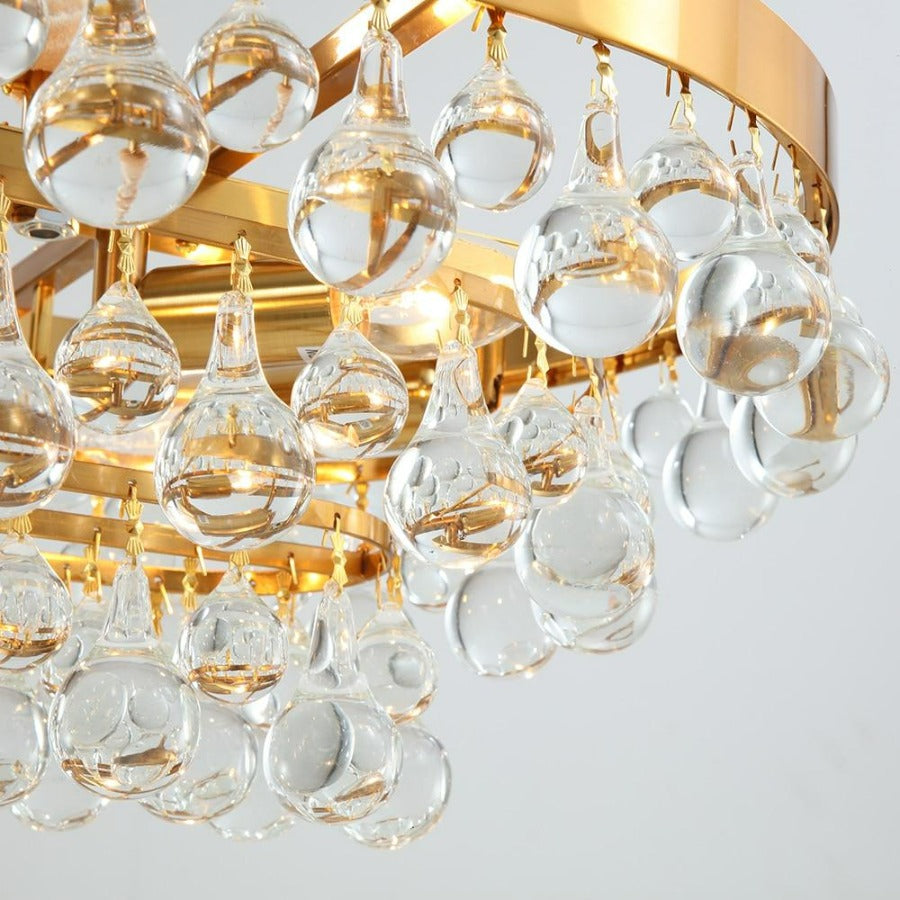Modern Glass Crystal Tropfen-Kronleuchter