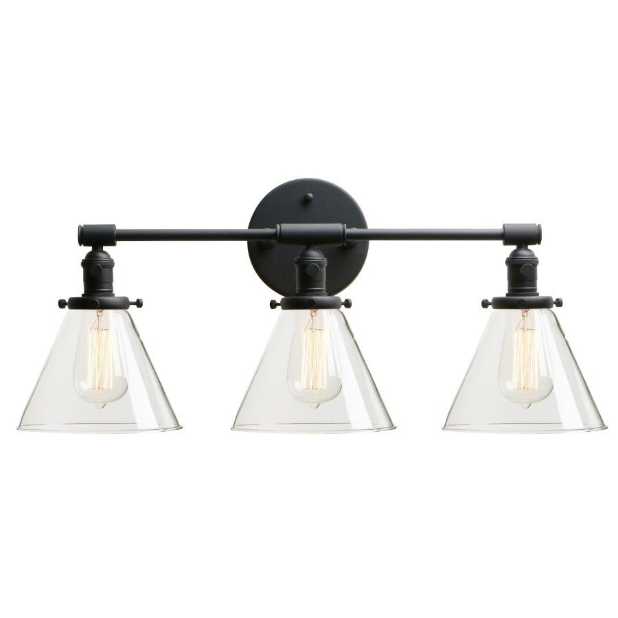 Drei-Birnen Franklin Vintage-Wandlampe