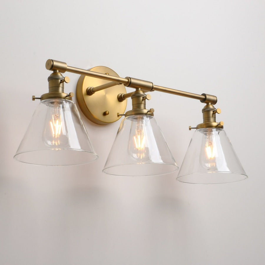 Drei-Birnen Franklin Vintage-Wandlampe