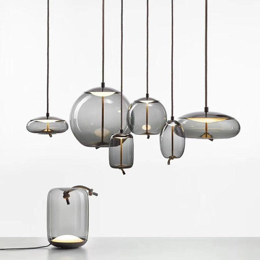Nordic Rope & Glass Pendelleuchten