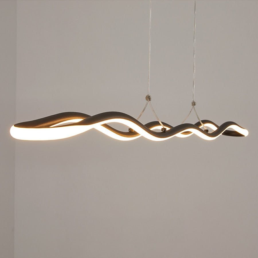 Moderne LED-Wellen-Kronleuchter