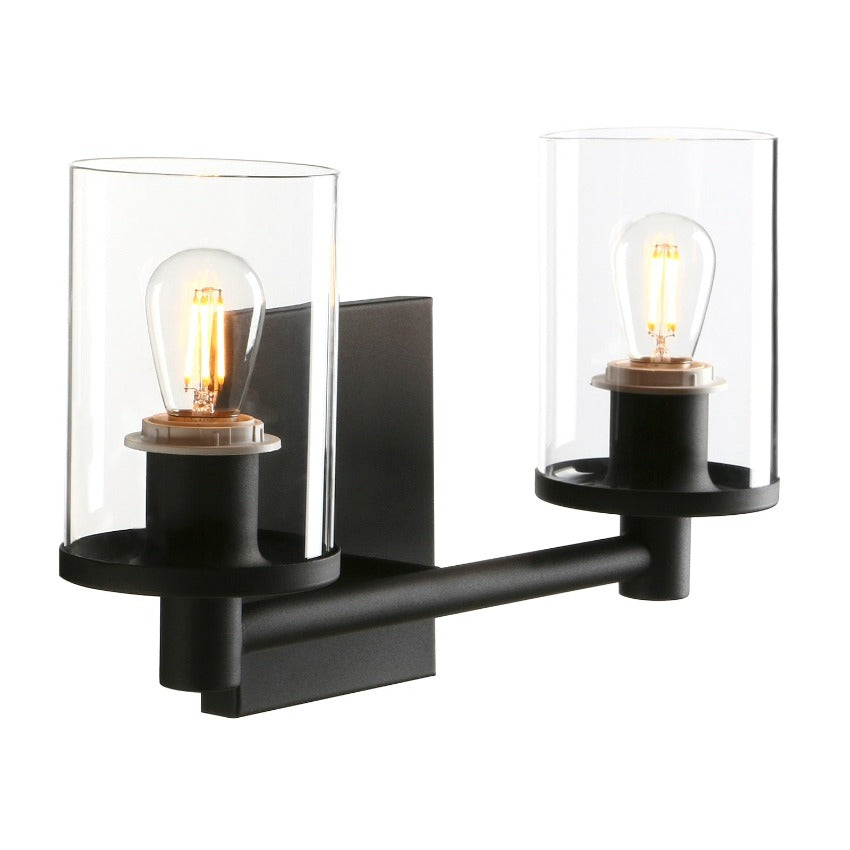 Flynn – Vintage Industrielle Zwei-Lampen Wandlampe