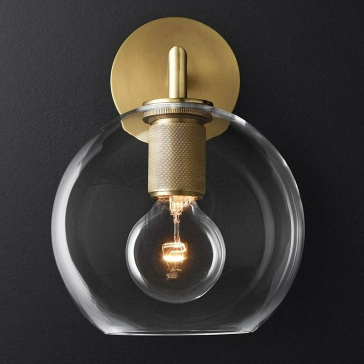 Designer Kupfer- & Glas-Wandlampen