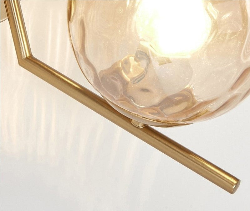 Faulkner - Moderne Glas-Globus Wandleuchte