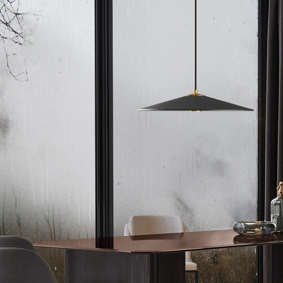 Moderne schmale LED-Pendelleuchte