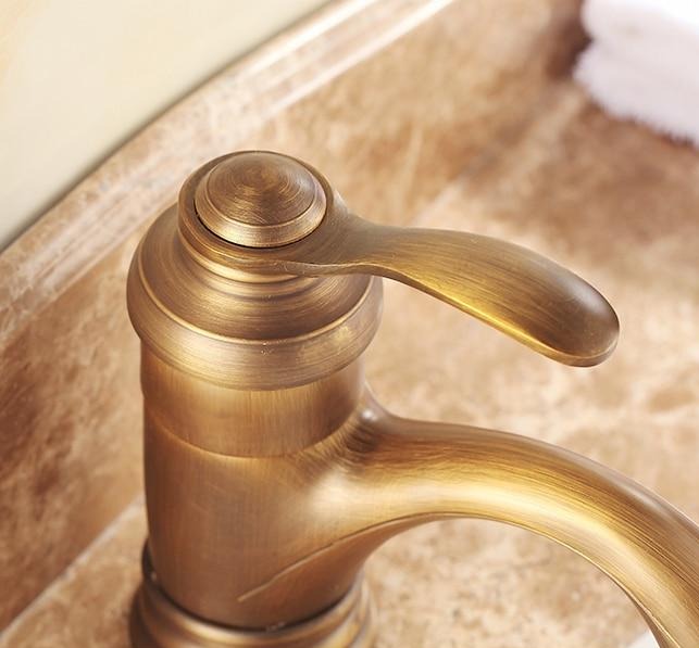 Rustikale Messing Badezimmerarmatur