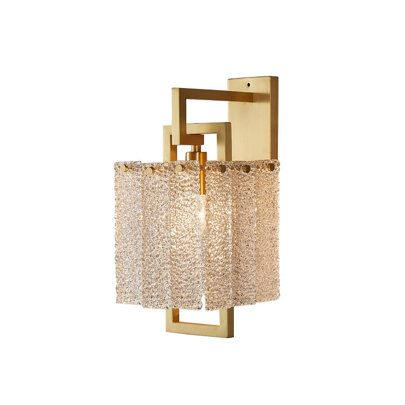 Moderne Texturierte Glas-Wandlampe