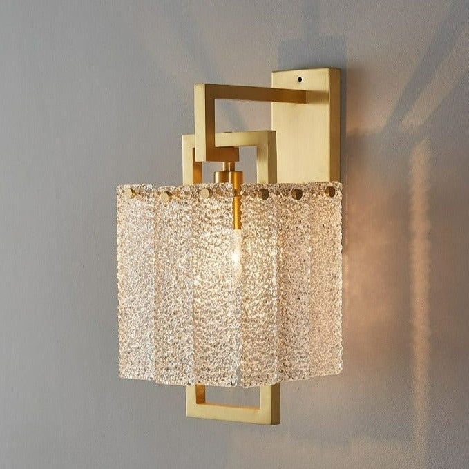 Moderne Texturierte Glas-Wandlampe