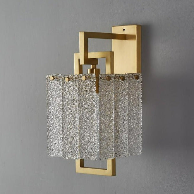Moderne Texturierte Glas-Wandlampe
