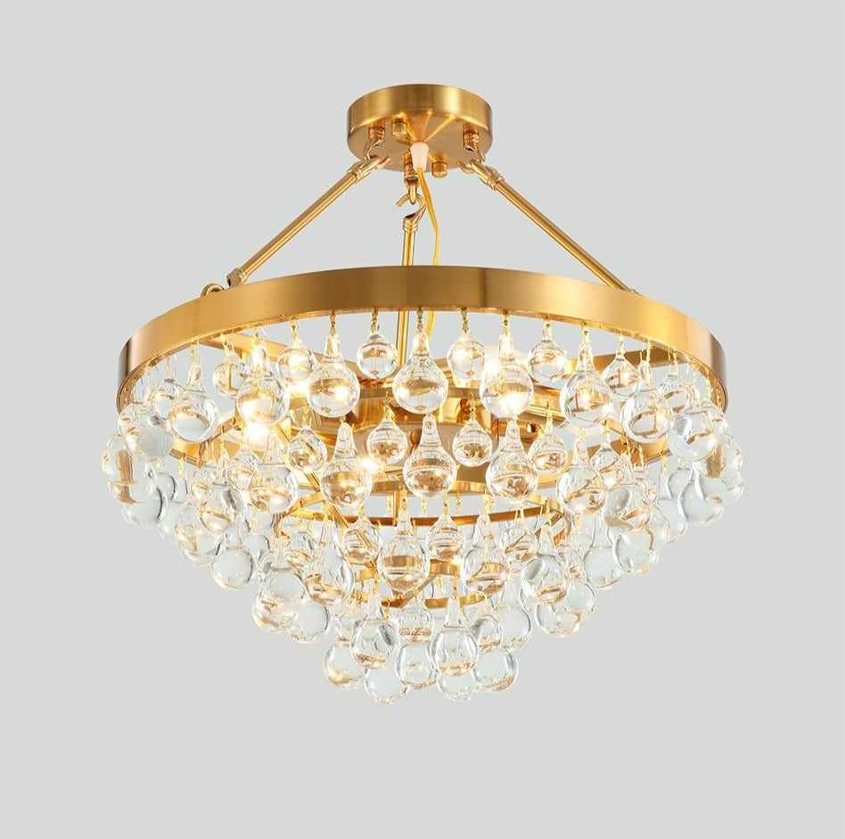 Modern Glass Crystal Tropfen-Kronleuchter