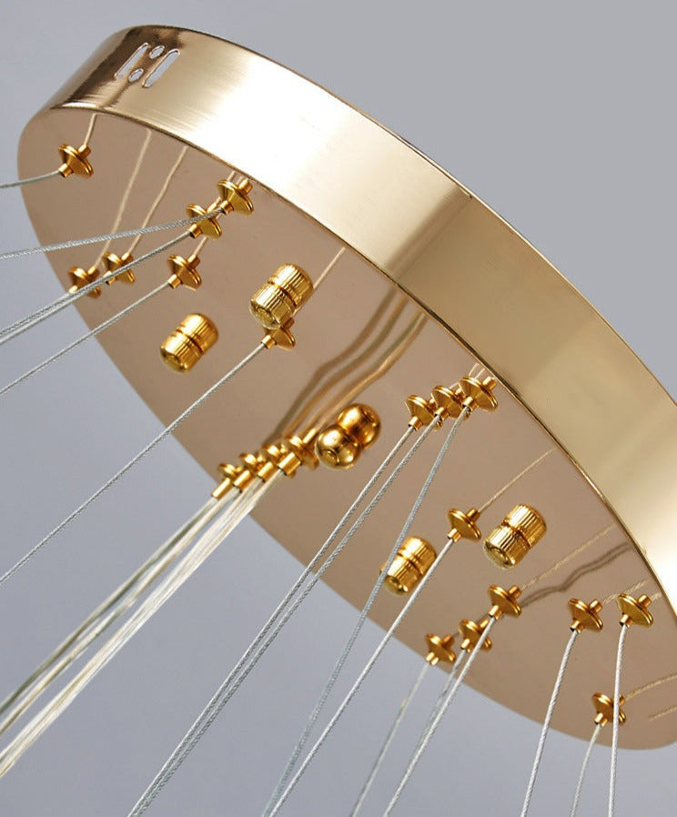 Glas-Kristall-Ring-Kronleuchter