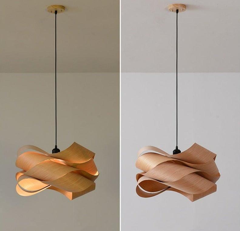 Moderne Schalenholz Pendelleuchten