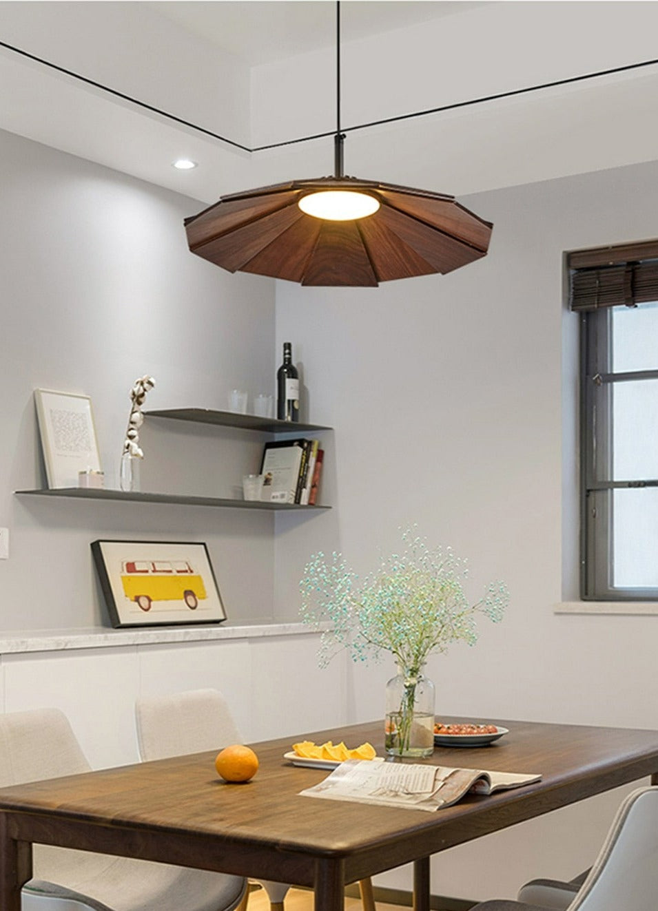 Wren - Moderne Holz Pendelleuchte