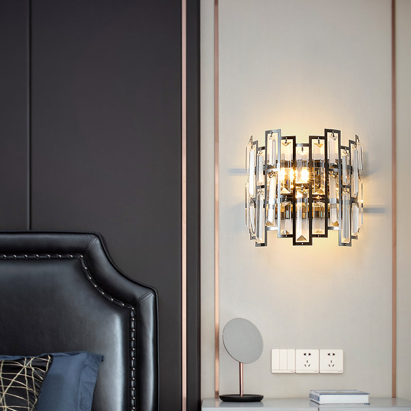 Cedric - Moderne Glas-Kristall-Wandleuchte