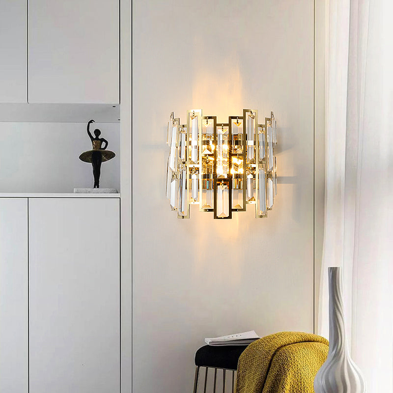 Cedric - Moderne Glas-Kristall-Wandleuchte