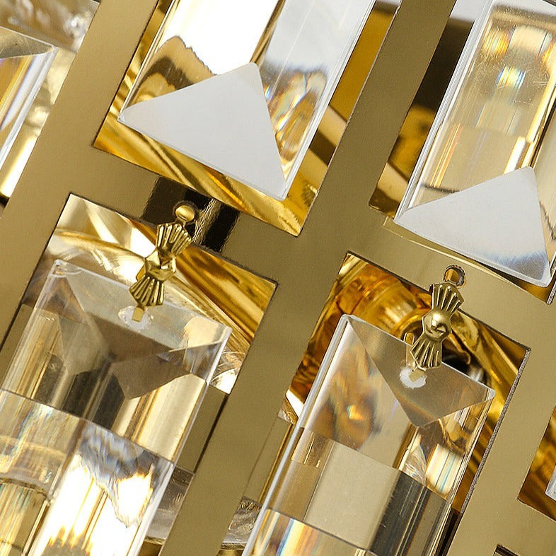 Cedric - Moderne Glas-Kristall-Wandleuchte
