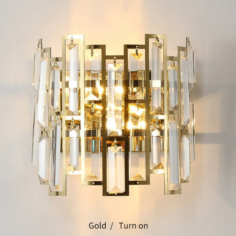 Cedric - Moderne Glas-Kristall-Wandleuchte