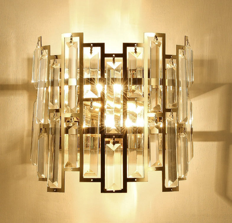 Cedric - Moderne Glas-Kristall-Wandleuchte