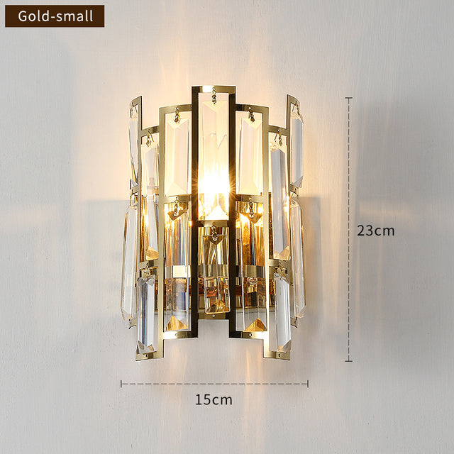 Cedric - Moderne Glas-Kristall-Wandleuchte