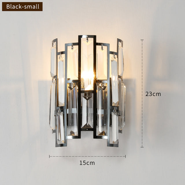 Cedric - Moderne Glas-Kristall-Wandleuchte