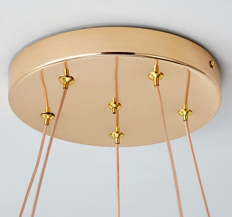 Moderne LED-Ribbon-Kronleuchter
