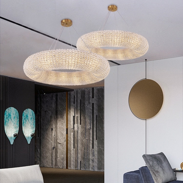 Designer Glas-Kristall-Kronleuchter