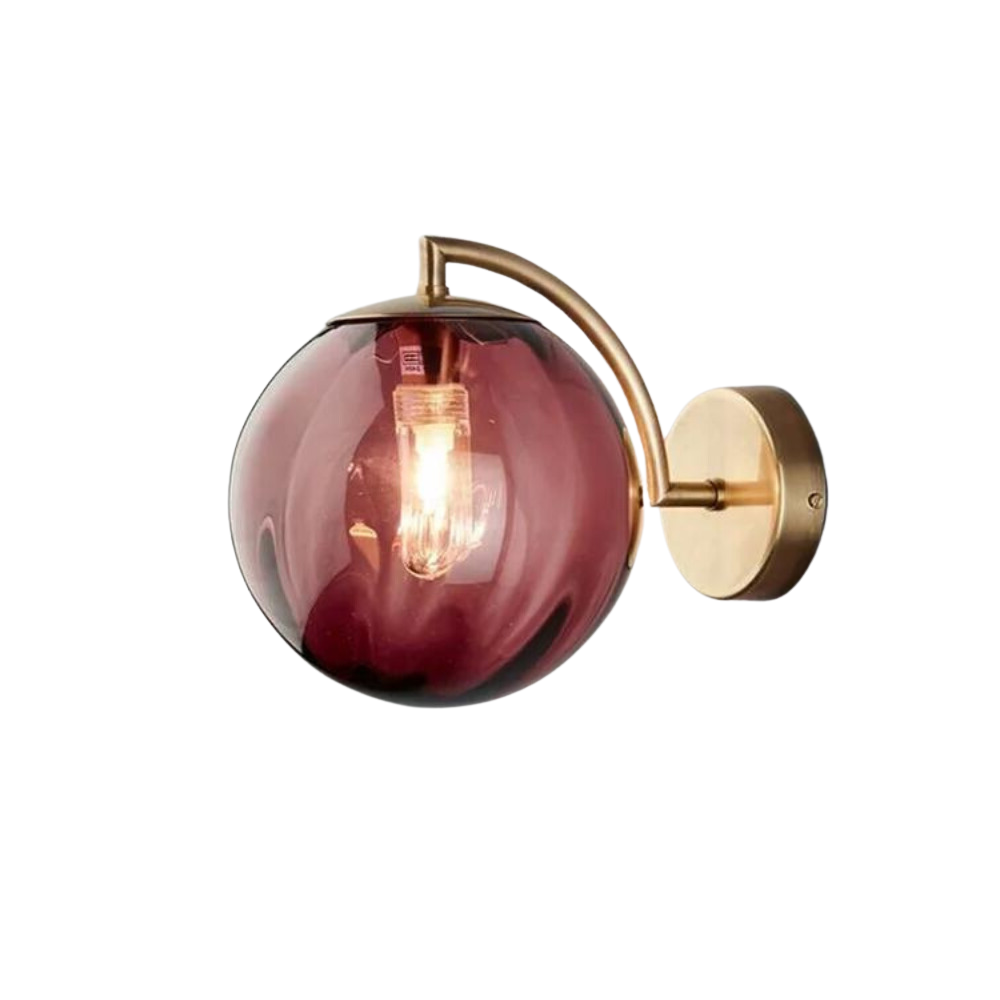 Howard - Glas-Globus-Wandlampe