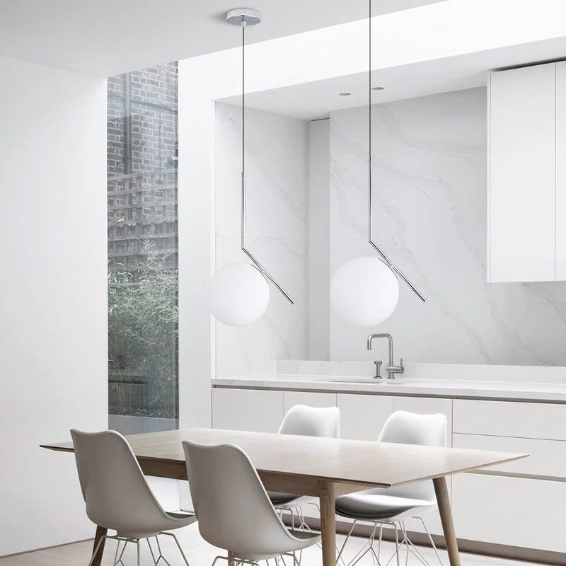 Nordic Frosted Glass Pendelleuchten